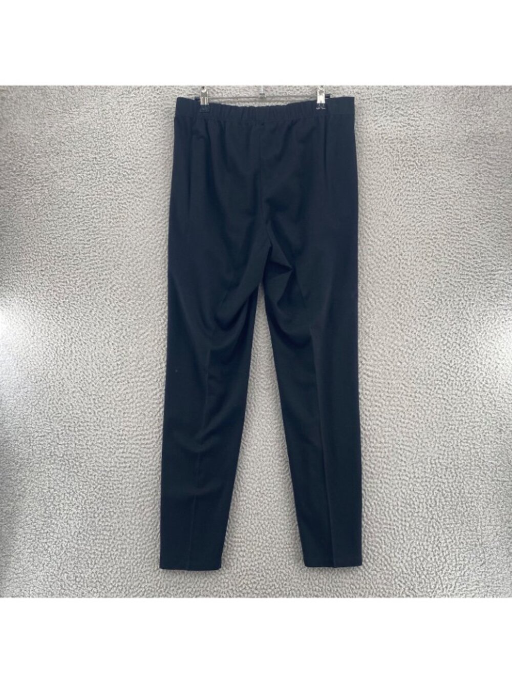 Lafayette 148 Pants Womens Small Black Stretch Knit Faux Suede Side Seam Hi Rise - Picture 3 of 12